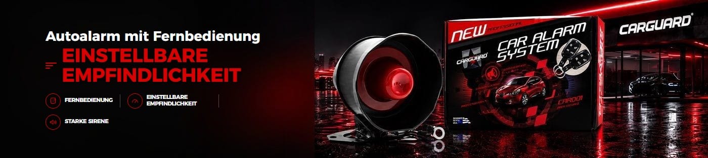 CARGUARD Autoalarm mit Fernbedienung