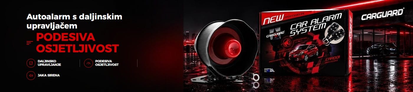 CARGUARD autoalarm s daljinskim upravljačem