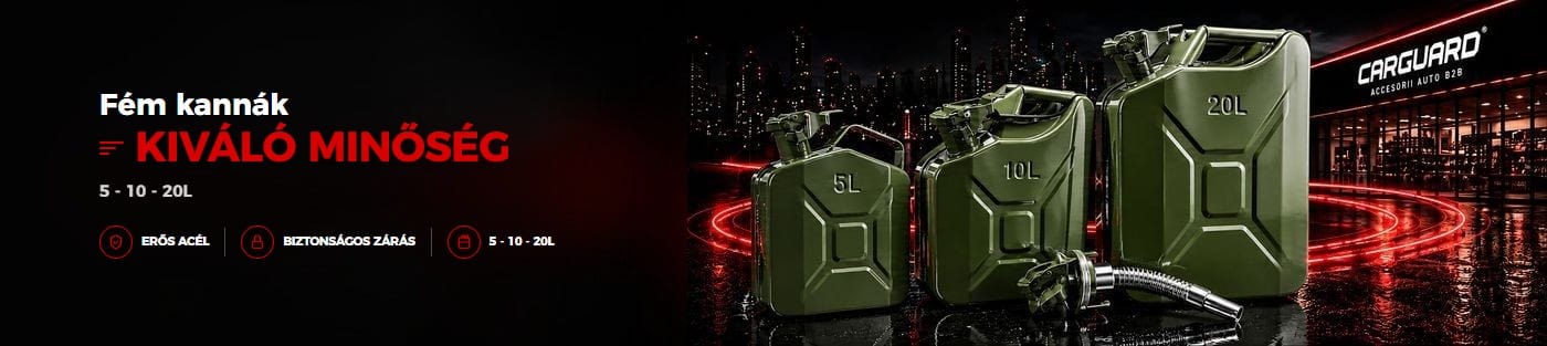 CARGUARD fém kannák 5-10-20L