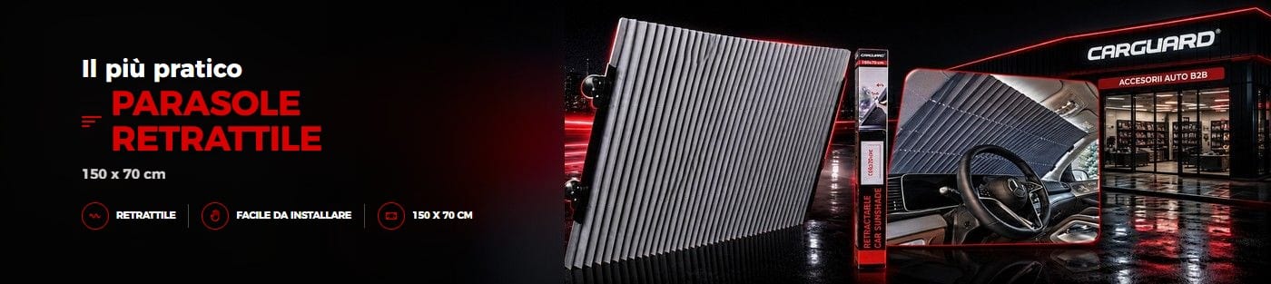 Parasole retrattile CARGUARD 150x70cm