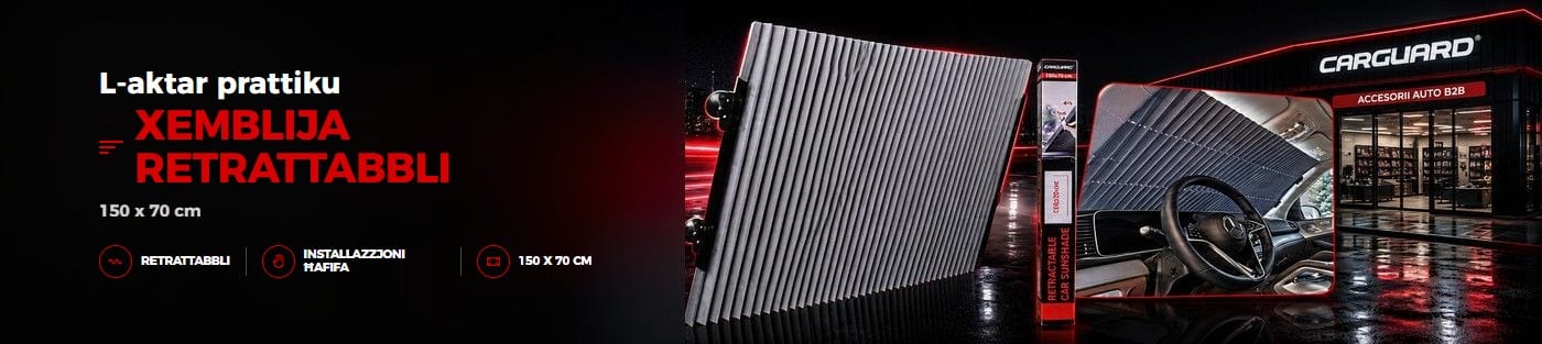 Xemblija tal-karozza CARGUARD 150x70cm