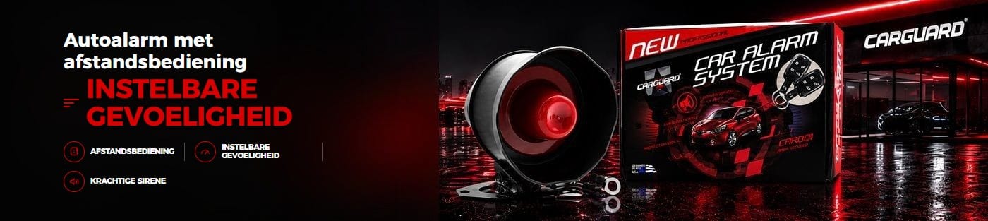 CARGUARD autoalarm met afstandsbediening