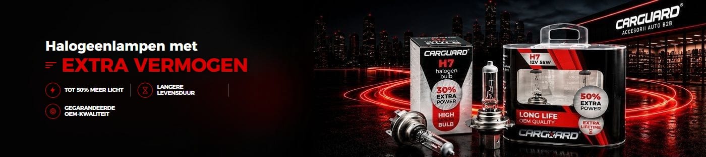 CARGUARD H7 halogeenlampen met extra vermogen