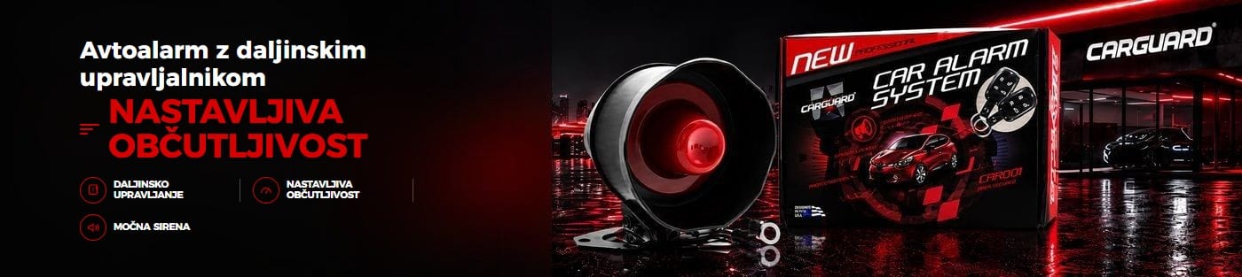 CARGUARD avtoalarm z daljinskim upravljalnikom